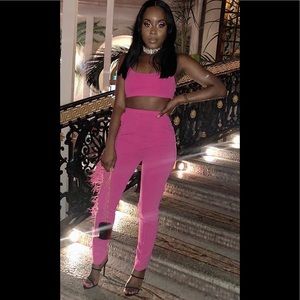 Two piece pink set. Worn once.